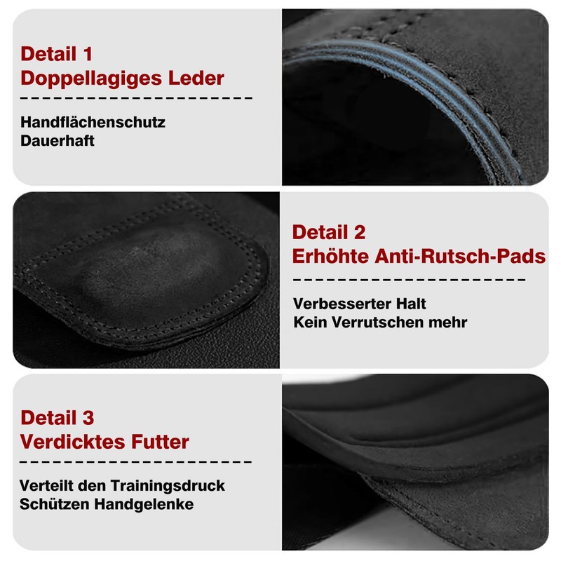 FumyFumy Lifting Straps Leather Lifting Straps Strength Training