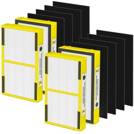 VALZONE 4 Pack FLT4100 HEPA Replacement Filter Size E Compatible with Guardian Technologies Model AC4100 AC4100CA AC4150BL AC4150PCA AC4150P Purifier, Part # FLT4100 / FLT11CB4 / Filter e