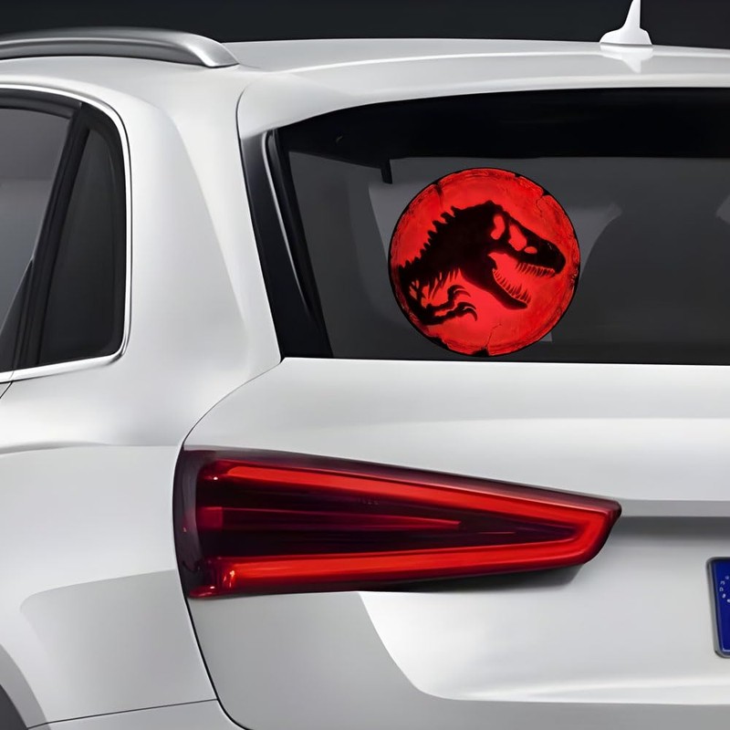 Dinosaur T-Rex Vinyl Car Window Decal – Waterproof Removable Bumper