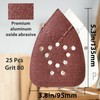 S&F STEAD & FAST Mouse Sander Pads 80 Grit 25