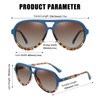 DUCO 1208 Women's Sunglasses, Polarized Sunglasses, Aviator, Teardrop Sunglasses, UV