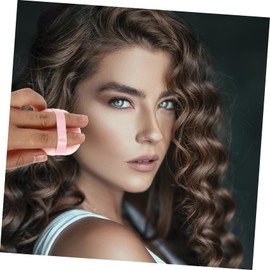 Healeved 10pcs Makeup Powder Puff Fluffy Velour Beauty Sponge for Loose Powder Application Compact for for Daily Makeup Use