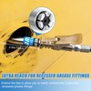 LANNIU Grease Gun Coupler, Strong Lock & Extra Reach Grease