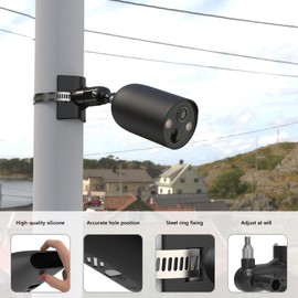 Koroao Pole Mounting Bracket & Silicone Skin Cover for TP-Link Tapo MagCam 2024 PCMag(Tapo C425) and Tapo SolarCam 2K Security Cameras