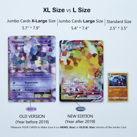 Rayvol Jumbo Card Sleeves Size XL:5.7 x 7.9 Inch - Card Sleeves for Oversized TCG Trading Cards (250pcs)