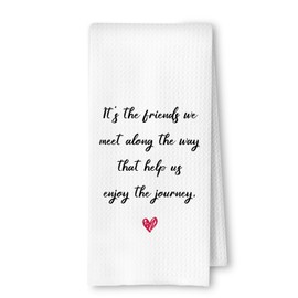 ArtisaEura Friends Gifts Kitchen Towels, BFF Bestie Gifts for Women Hand Towels for Bathroom Decor, Gift for Best Friends Dish Tea Towels for Kitchen Decor, 16x24 Inches