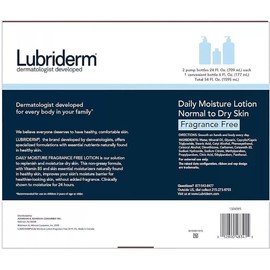 Lubriderm Dermatologist Daily Moisture Lotion for Normal to Dry Skin 3 Pack
