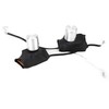 BQLZR 2 Wire Silver Round Rotating Knob Desk Lamp Dimmer
