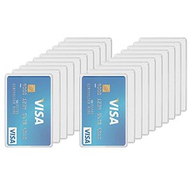 Waterproof New Medicare Card Holder Protector Sleeve for Credit Card License ID Business Card and Social Security Card Protector, clear, 20pcs, Compact