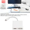 USB C to HDMI VGA USB3.0 Adapter, USB C Male