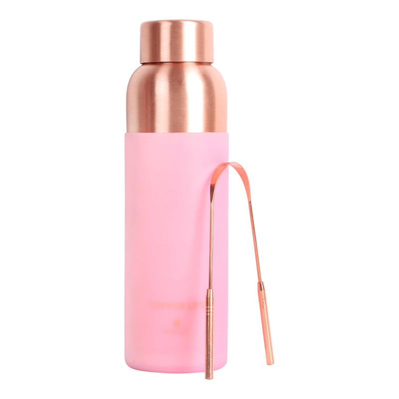 34 Ounces Pure Copper Water Bottle | Handcrafted, Leak-Proof, Eco-Friendly,