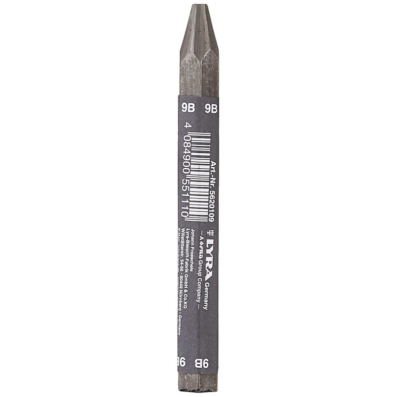 Lyra Graphite Crayons, Assorted Degrees, Non Water-Soluble, Set of 24