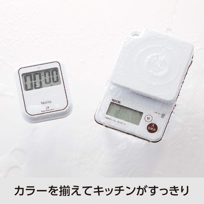 Tanita TD422WH Contactless Timer, Washable, Large Screen, 100 Seconds, Hygienic,