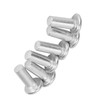 100pcs M4 Flat Head Solid Rivet, Aluminum Not Fall Off