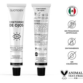 Contorno de Ojos en Gel-Hidratación y luminosidad- Atenúa Líneas de Expresión - Refresca y energiza tus ojos- Ligero y Rápida absorción- Sin fragancia-Sin parabenos- SkinCare-Todo Tipo de Piel 15ml