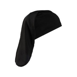 Nzexlyva Unisex Dreadlock Cap Sleep Bonnet for Men Women with Dreadlocks, Extra-Long 20" Sleeping Cap for Curly & Braided Long Hair, Stretchable Satin Hair Wrap for Night Protection, Black