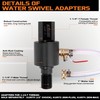 KSEIBI Water Core Bit Adapter, 1-1/4-7 Female, Water Swivel Adapter,