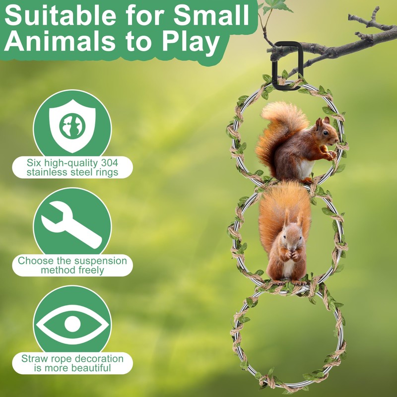 Solaradgy Snake Climbing Rings for Ball Python, Snake Climbing Accessories