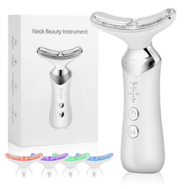 AOOWU Face Massager, Anti-Wrinkle Face Device, 5 Color Face and Neck Massager, EMS Microcurrent Face Lift Device, Vibration Facial Neck Massager, Face Sculptor for for Skin Tightening & Neck Lifting