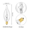 LinMiFo 12-Pack E12 B10 Clear Candelabra Base Bulb, 40W 120V