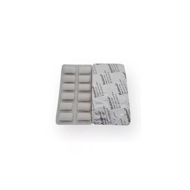 Habitrol Nicotine Gum 4mg MINT Flavor (204 Pieces, 1 Box)
