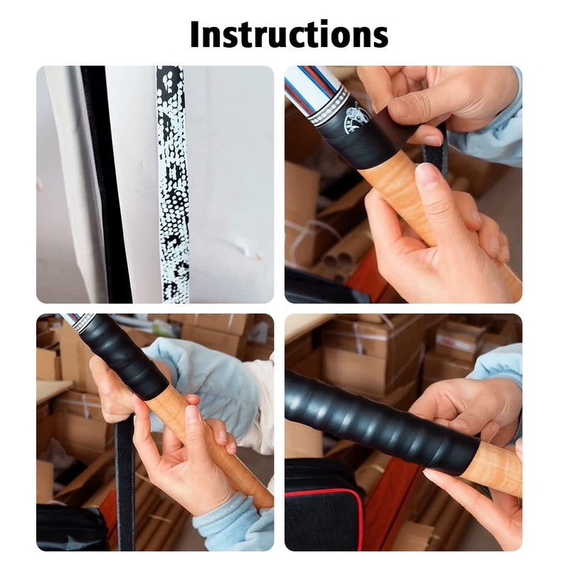 KONLLEN Billiard Cue PU Grip Protector Butt Sleeve Pool Cue