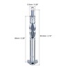 sourcing map M4x60mm Hollow Drive Wall Bolt Screws Zinc Plated