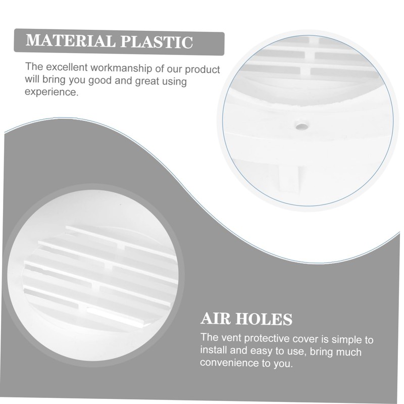 WOONEKY Metal Protective Cover for Vent Round Exhaust Cover Rainproof