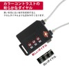 Lock Padlock Travel Dial Wire Lock PIN for Luggage, Suitcase,