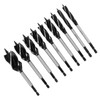 9pcs Wood Drill Bit High Carbon Steel 4-Fulte 4-Slot Hex
