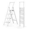 GORWARE 4 Step Ladder, Foldable Step Stools 330lbs Lightweight Sturdy
