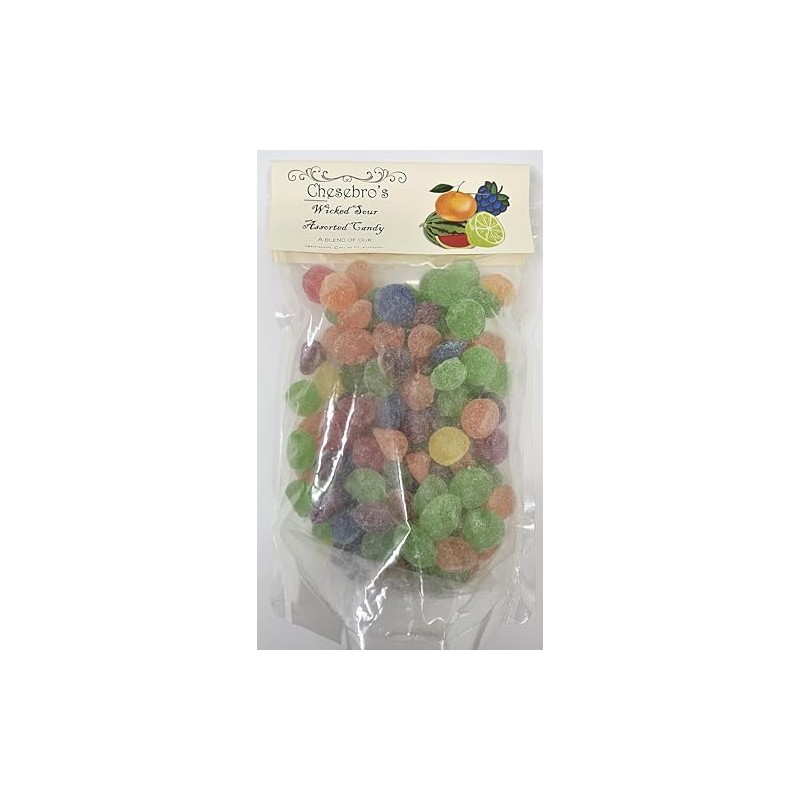 Wicked Sour Assorted Kettle-Cooked Hard Candy Drops, 14 oz.