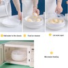 Plastic 1-Tier Microwave Steamer Heating Steamer, Vegetable Steamer for Cooking