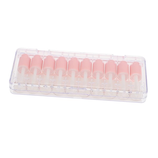 PACKOVE 10-Pack 4ml Lip Gloss Tubes Brush Applicator Plastic Lipgloss