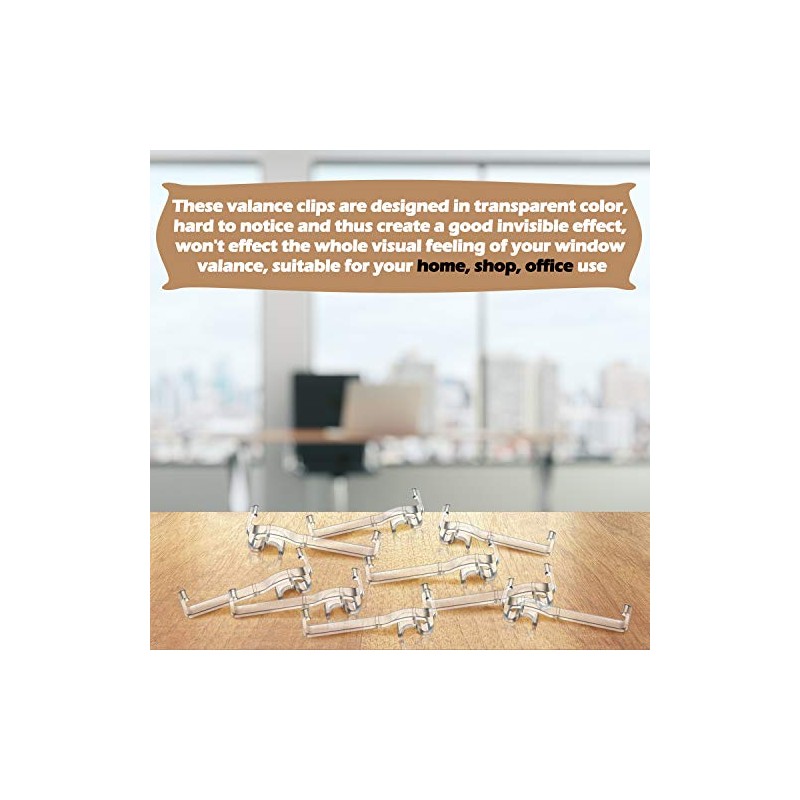 Valance Clips 3.25 Inch Blind Valance Clips Hidden Valance Clips