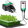 iPower 10"x20.75" Seedling Heat Mat and Digital Thermostat Combo Set,