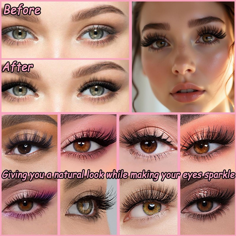Lash Clusters Kit, 640 Pcs Eyelashes Clusters Extensions Kit 9-16mm
