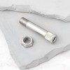 LT Easiyl Skateboard Truck Kingpin and Nut, Silver, 4pcs