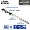 VÄRMA 3/8" Drive Ratchet – 10–13.8" 4-Stage Extendable Handle, 90T