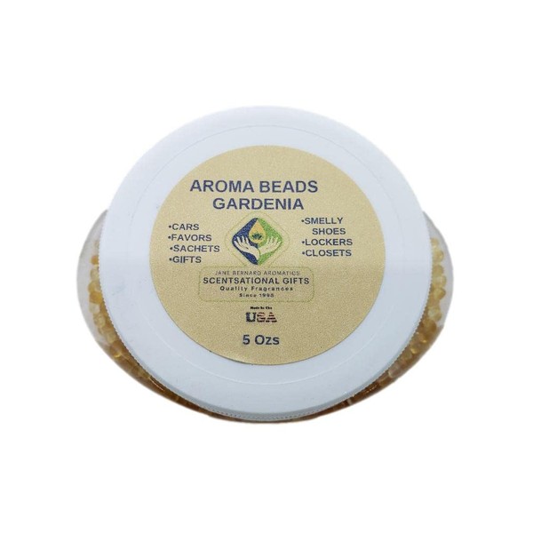 Jane Bernard Gardenia Scented Aroma Sachet Beads_5 Oz Jar Plus