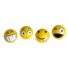 Simoni Racing E 4 Valve Caps, Universal Emoticons, Yellow