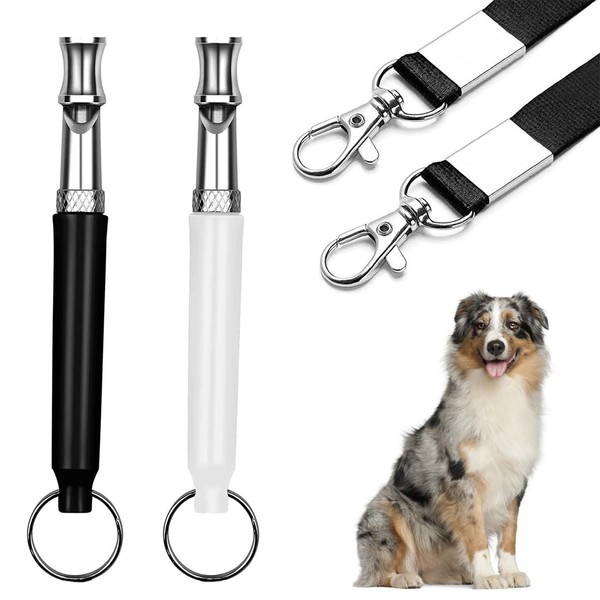 OUDQFCJ Pack of 2 Dog Whistles Rütter Callback, Silent Dog