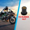 10Pcs Wear Resistant Motorcycle Rubber Well Nuts Durable Rubber Windshield