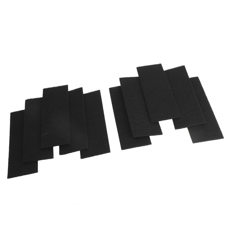 10Pcs Ceiling Fan Blade Filters Self Adhesive Rectangular Coconut Carbon