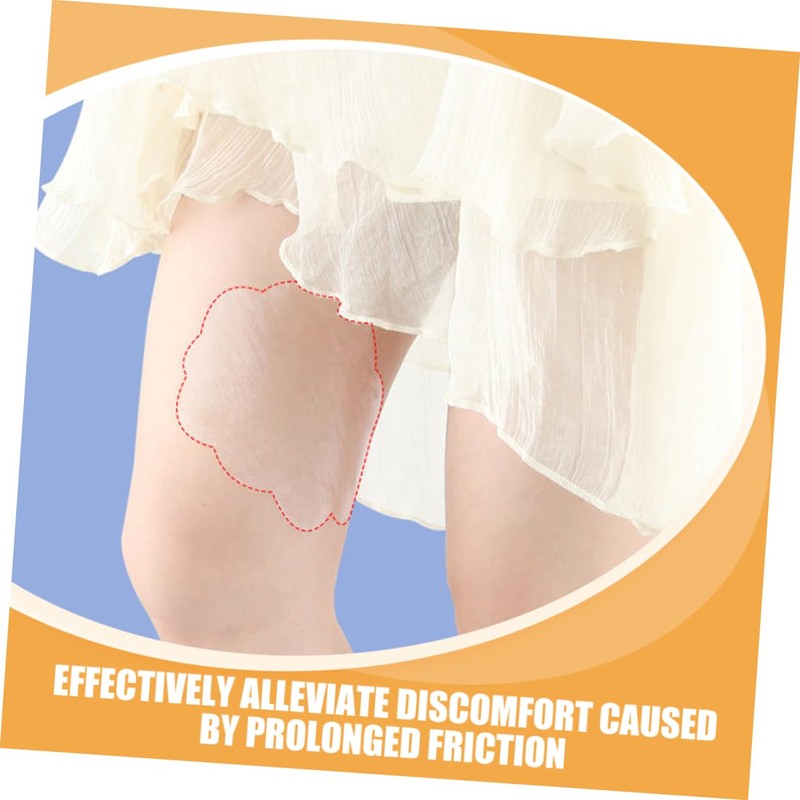 VICASKY 10pcs Transparent Thigh Chafing Patches Friction Stickers for Inner