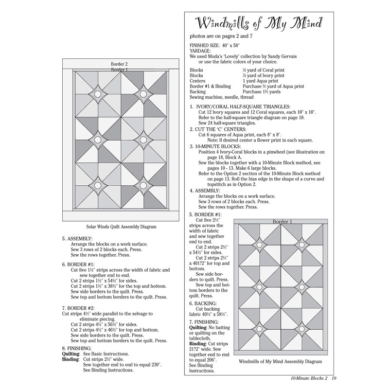 10-Minute Blocks 2: Variations on 3-Seam Squares