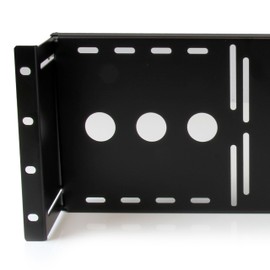 StarTech.com 4U Universal VESA LCD Monitor Mounting Bracket for 19-inch Rack or Cabinet - TAA Compliant - Cold-Pressed Steel Bracket (RKLCDBK)