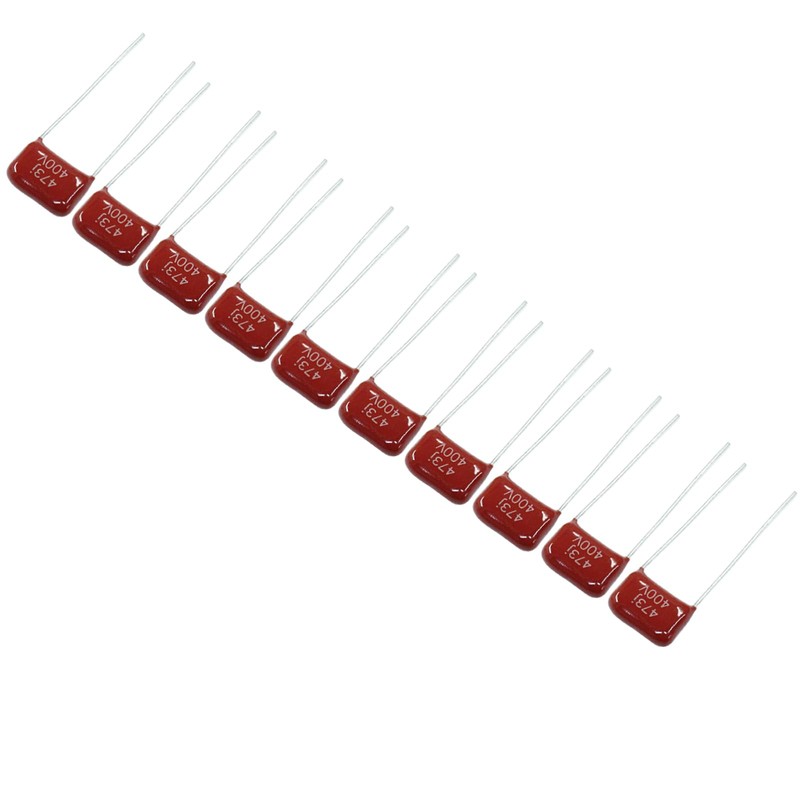 Piutouyar 10 Pack 473J 400V 0.047UF P10 Guitar Tone Capacitor