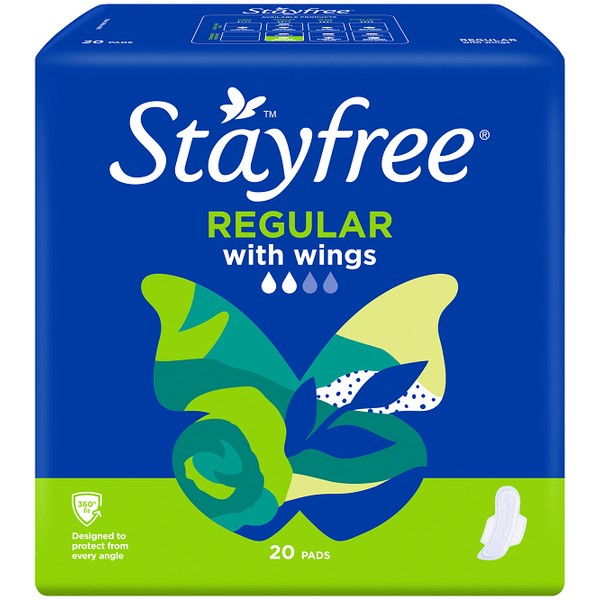 Stayfree Pads with Wings 20 - Regular