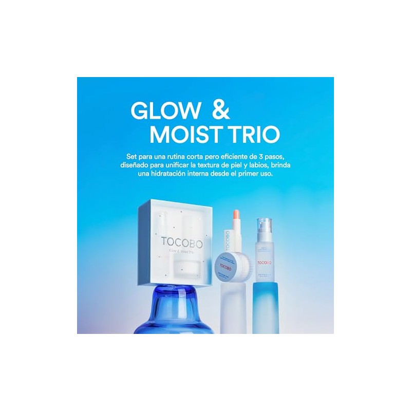 TOCOBO Glow & Moist Trio Set Kit de Cuidado Facial